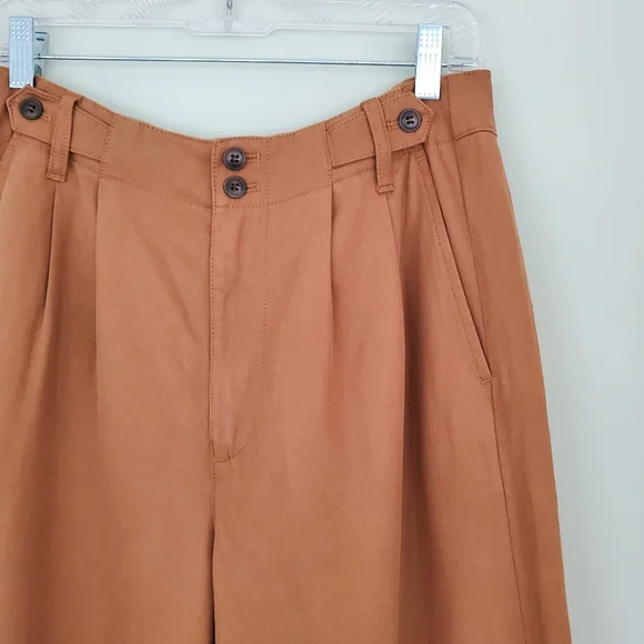 Madewell The Harlow Wide Leg Pants Acorn Brown NWT - Picture 5 of 13